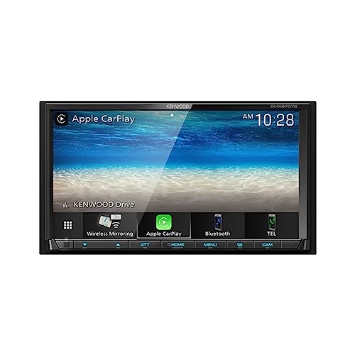 KENWOOD DMX9707S 6.95-Inch Capacitive Touch Screen, Car Stereo, Wired and Wireless CarPlay and Android Auto, Bluetooth, AM/FM Radio, MP3 Player, USB Port, Double DIN, 13-Band EQ, SiriusXM KENWOOD DMX9707S 6.95-Inch Capacitive Touch Screen, Car Stereo, Wired and Wireless CarPlay and Android Auto, Bluetooth, AM/FM Radio, MP3 Player, USB Port, Double DIN, 13-Band EQ, SiriusXM
